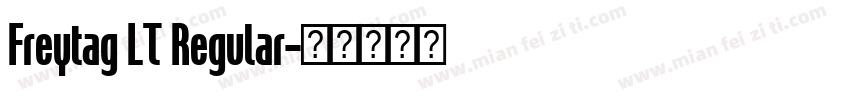 Freytag LT Regular字体转换